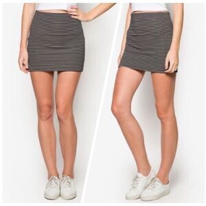 TopShop black/white mini skirt